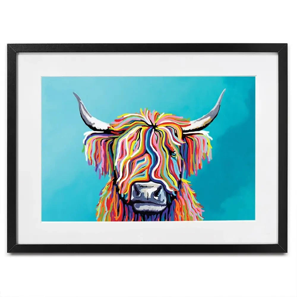 Scottish Cow Framed Art Print