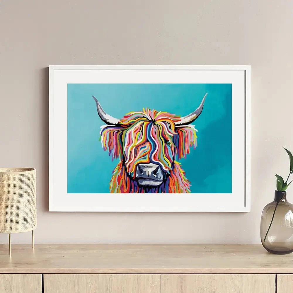 Scottish Cow Framed Art Print