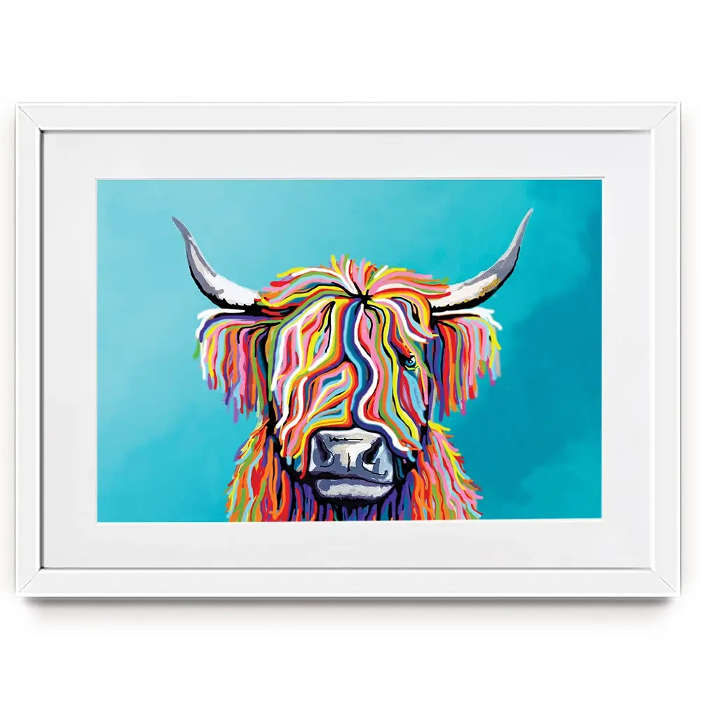 Scottish Cow Framed Art Print