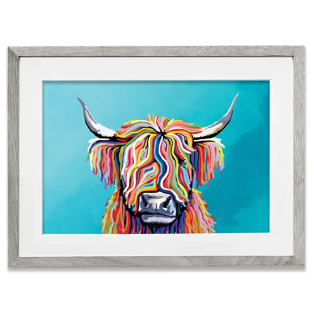 Scottish Cow Framed Art Print