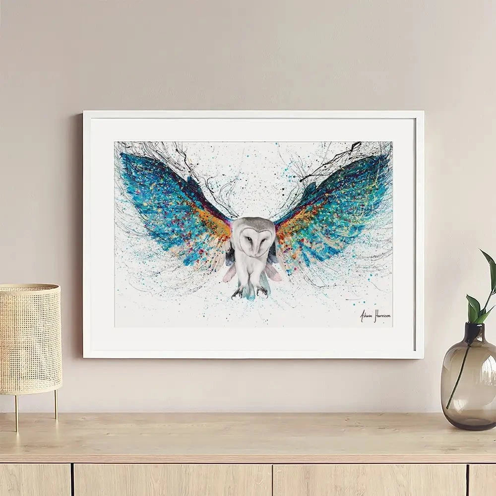 Opulent Night Owl Framed Art Print