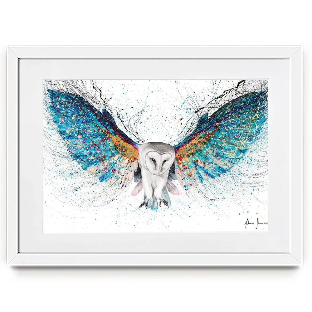 Opulent Night Owl Framed Art Print