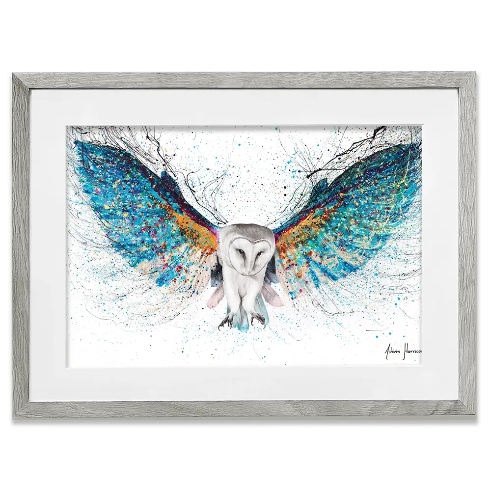 Opulent Night Owl Framed Art Print