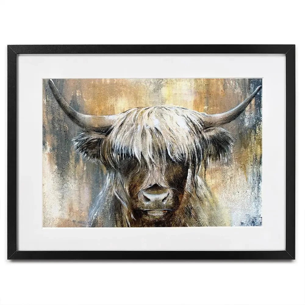 Cow Central Framed Art Print