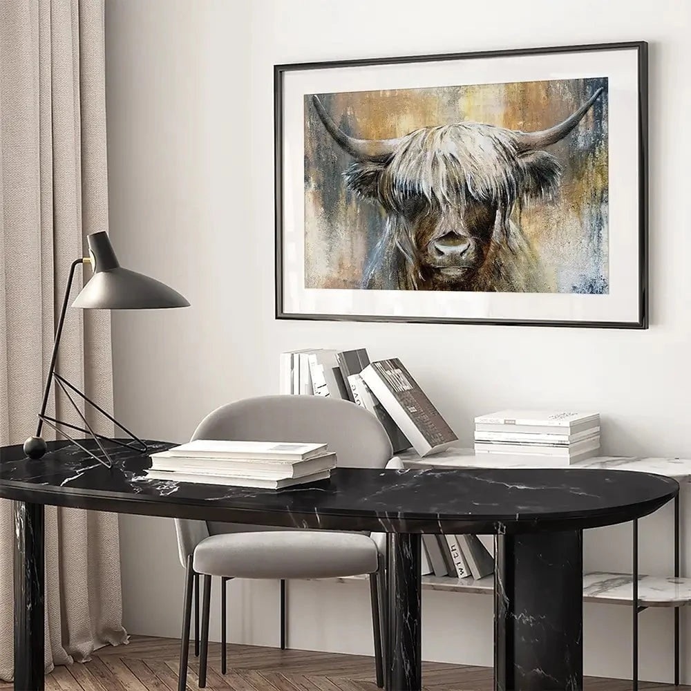 Cow Central Framed Art Print