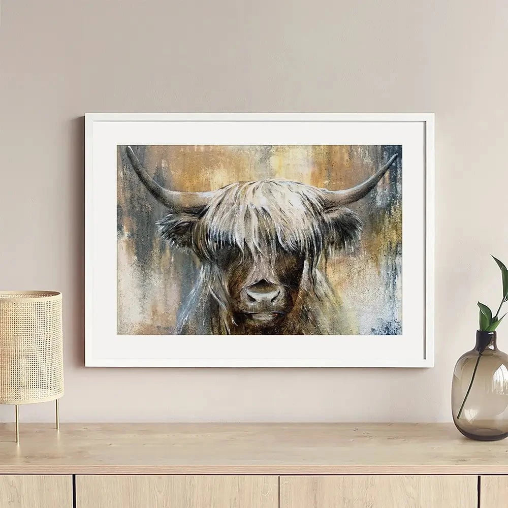 Cow Central Framed Art Print