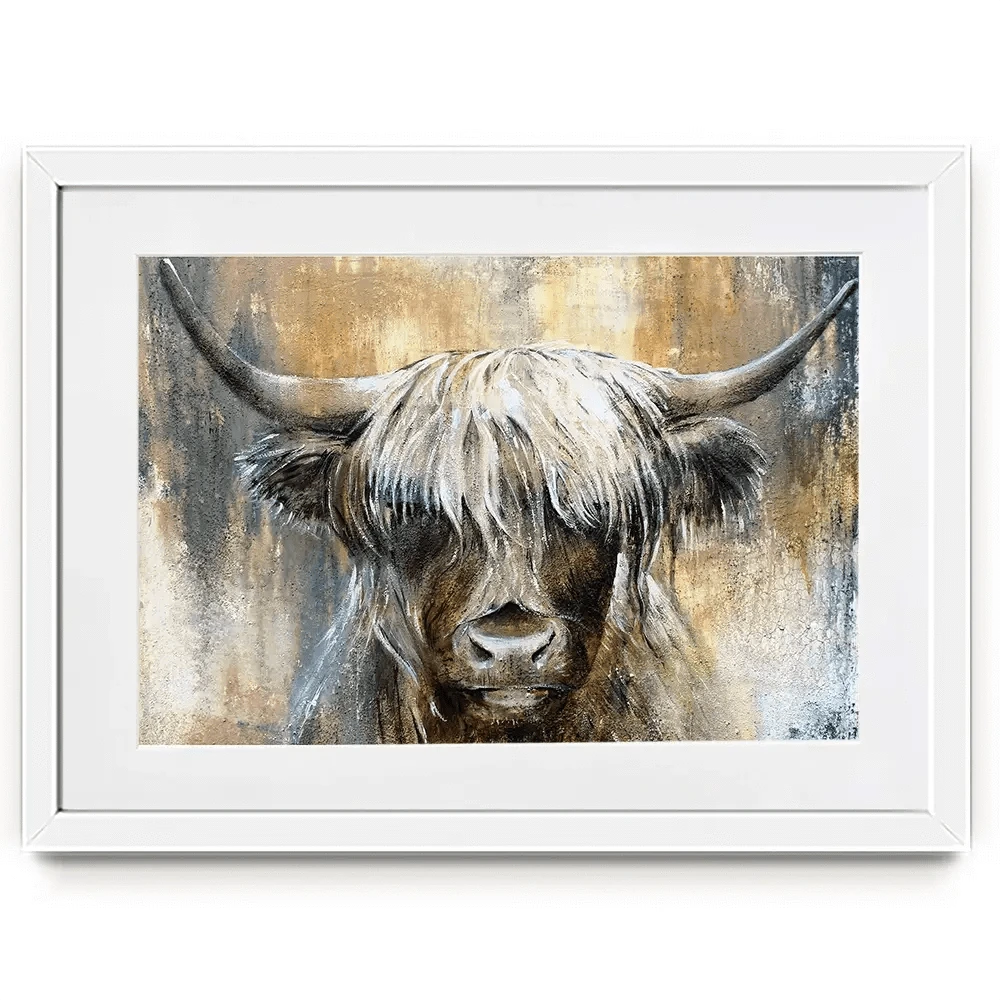 Cow Central Framed Art Print