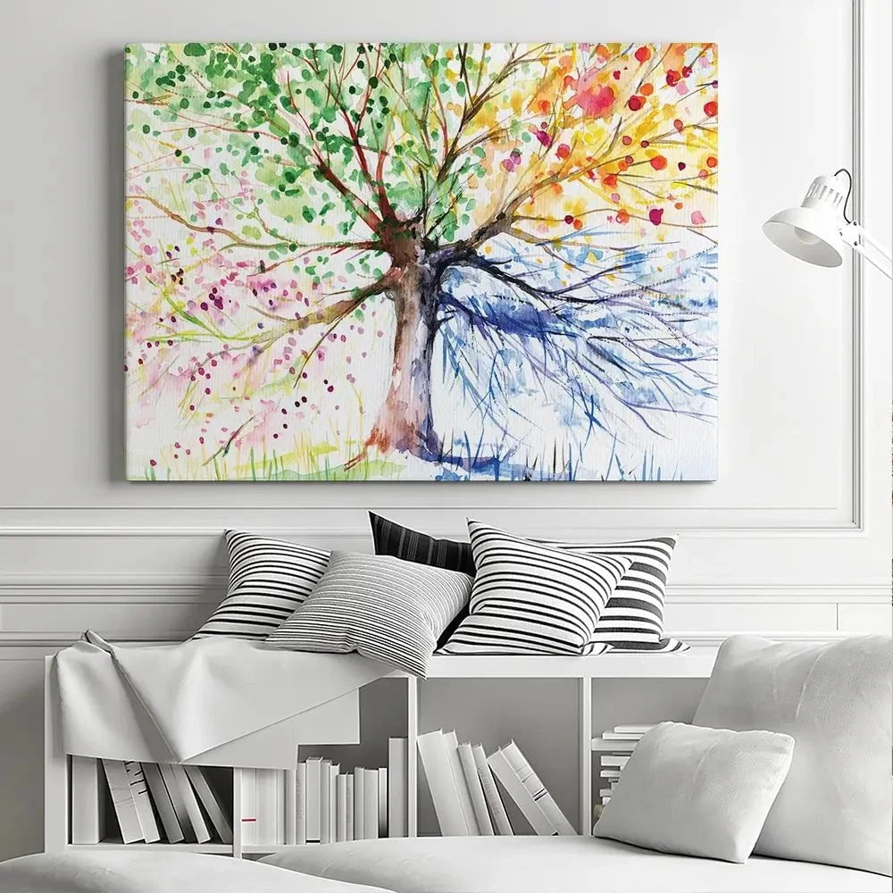 Tree Of Seasons Canvas Print