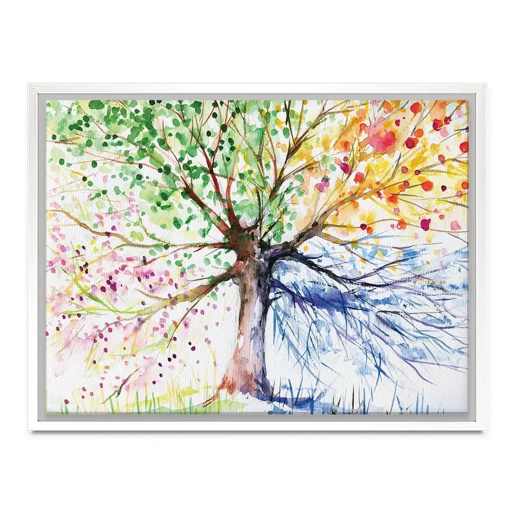 Tree Of Seasons Canvas Print