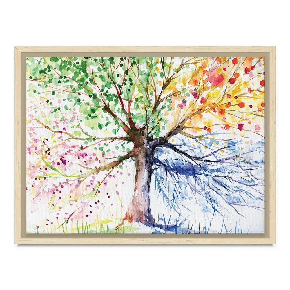 Tree Of Seasons Canvas Print