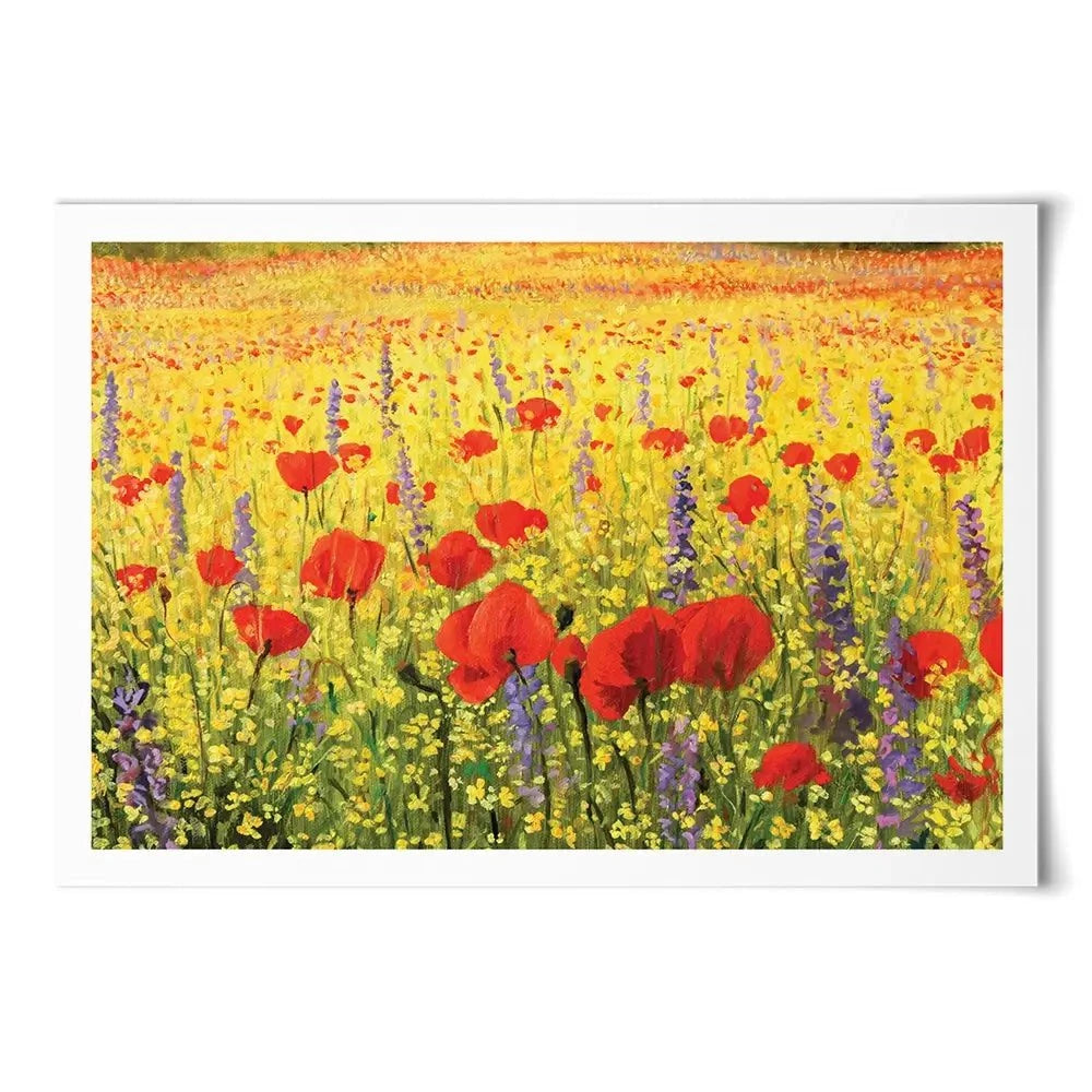 Poppies Oil Painting Art Print