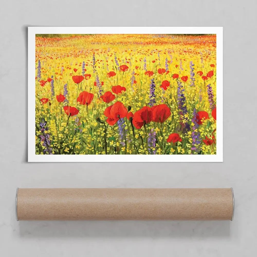 Poppies Oil Painting Art Print
