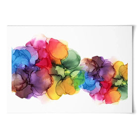 Watercolour Rainbow Curve Art Print