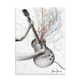 The Star Guitar Canvas Print