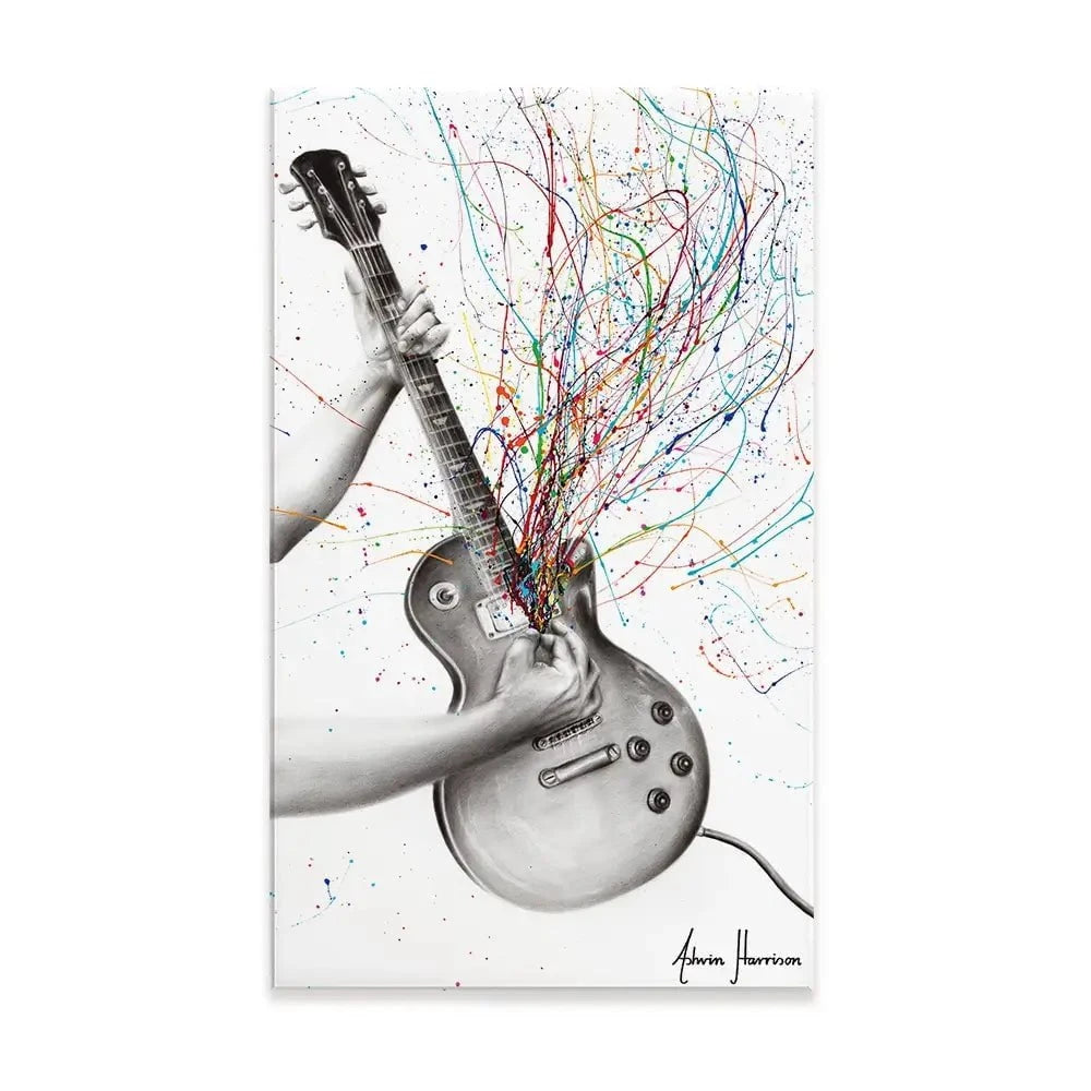 The Star Guitar Canvas Print