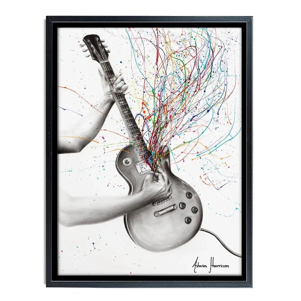 The Star Guitar Canvas Print