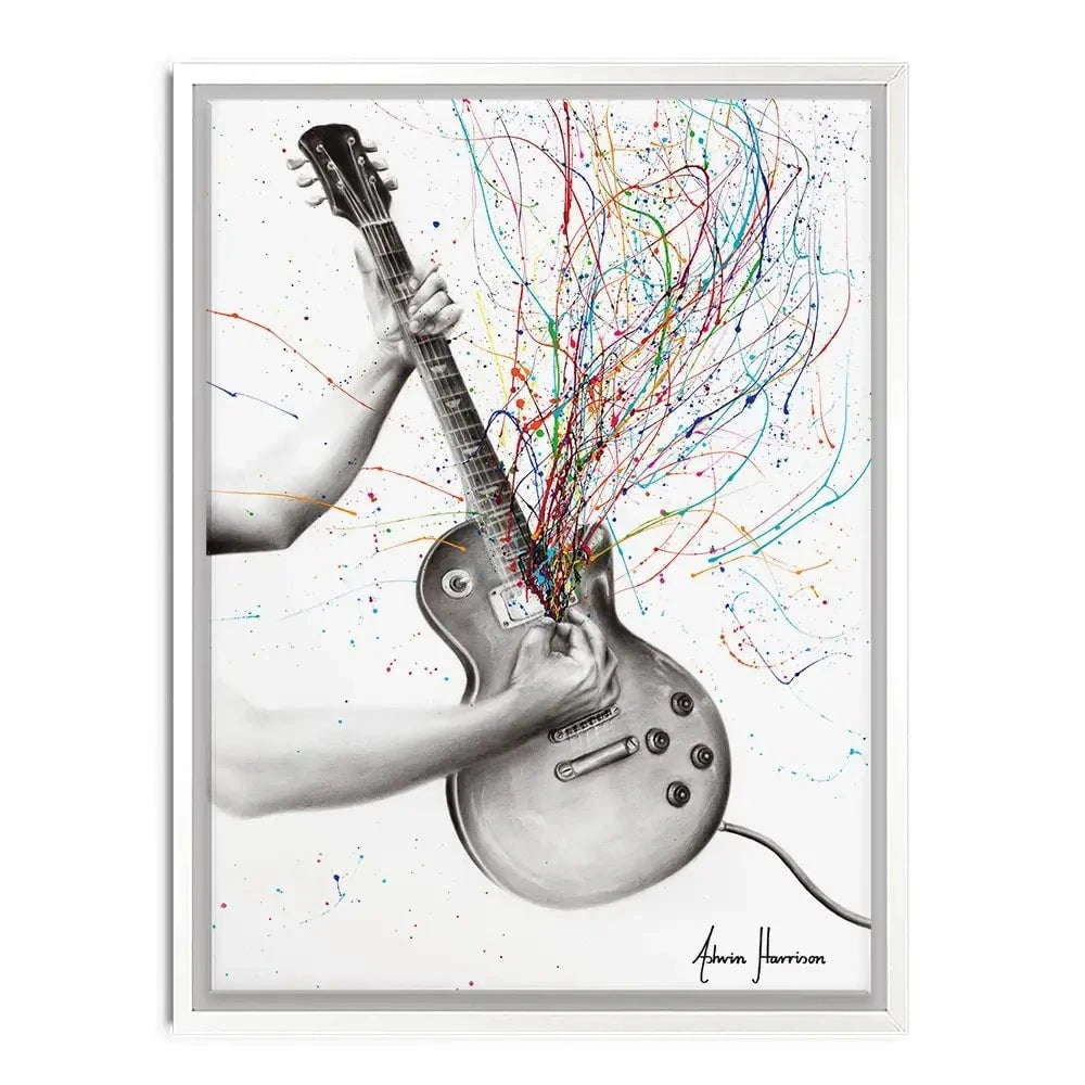 The Star Guitar Canvas Print