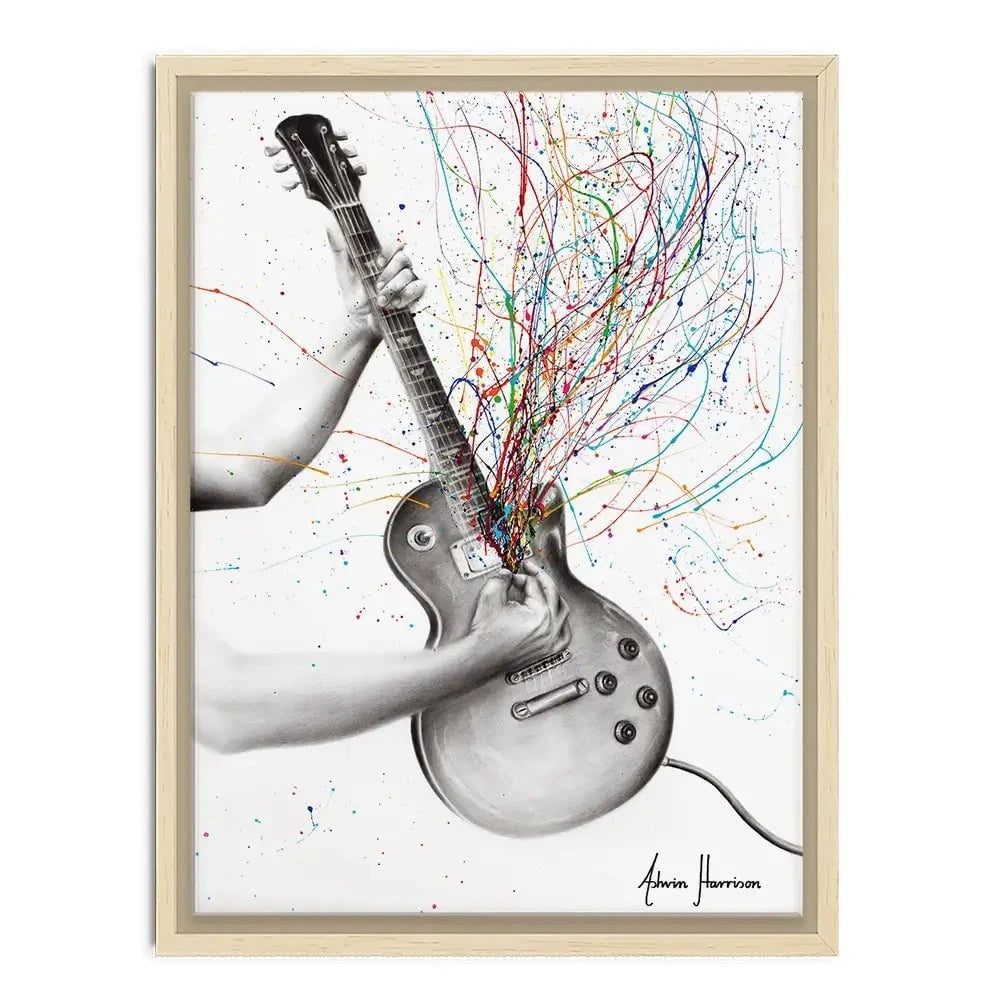 The Star Guitar Canvas Print