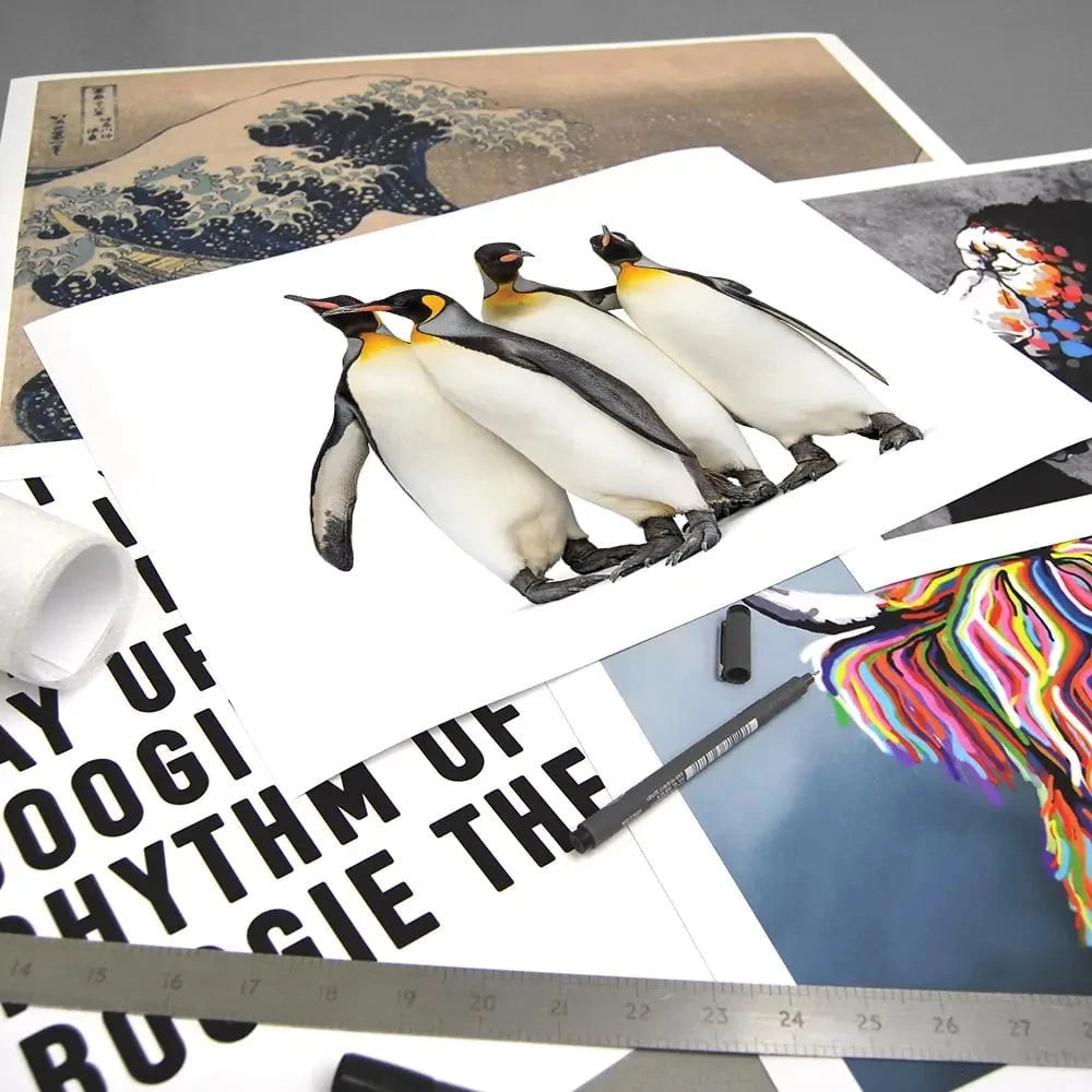 Penguin Gang Art Print
