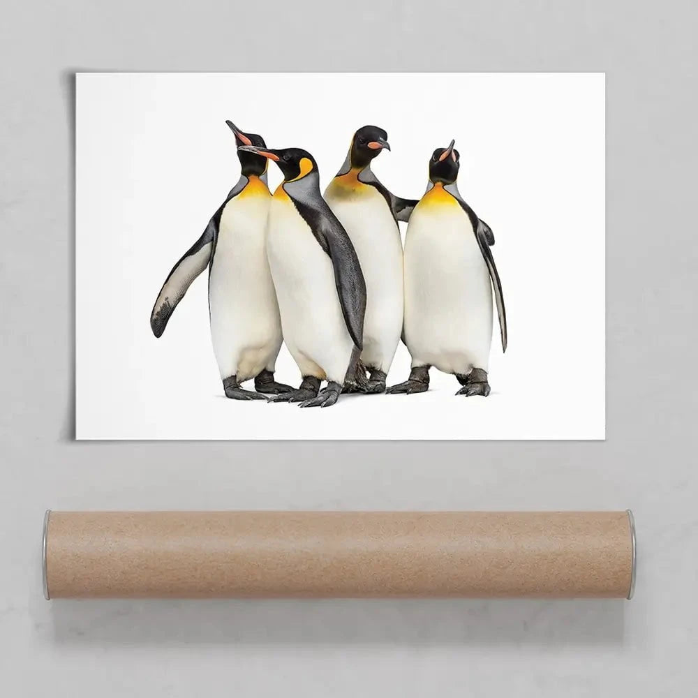 Penguin Gang Art Print