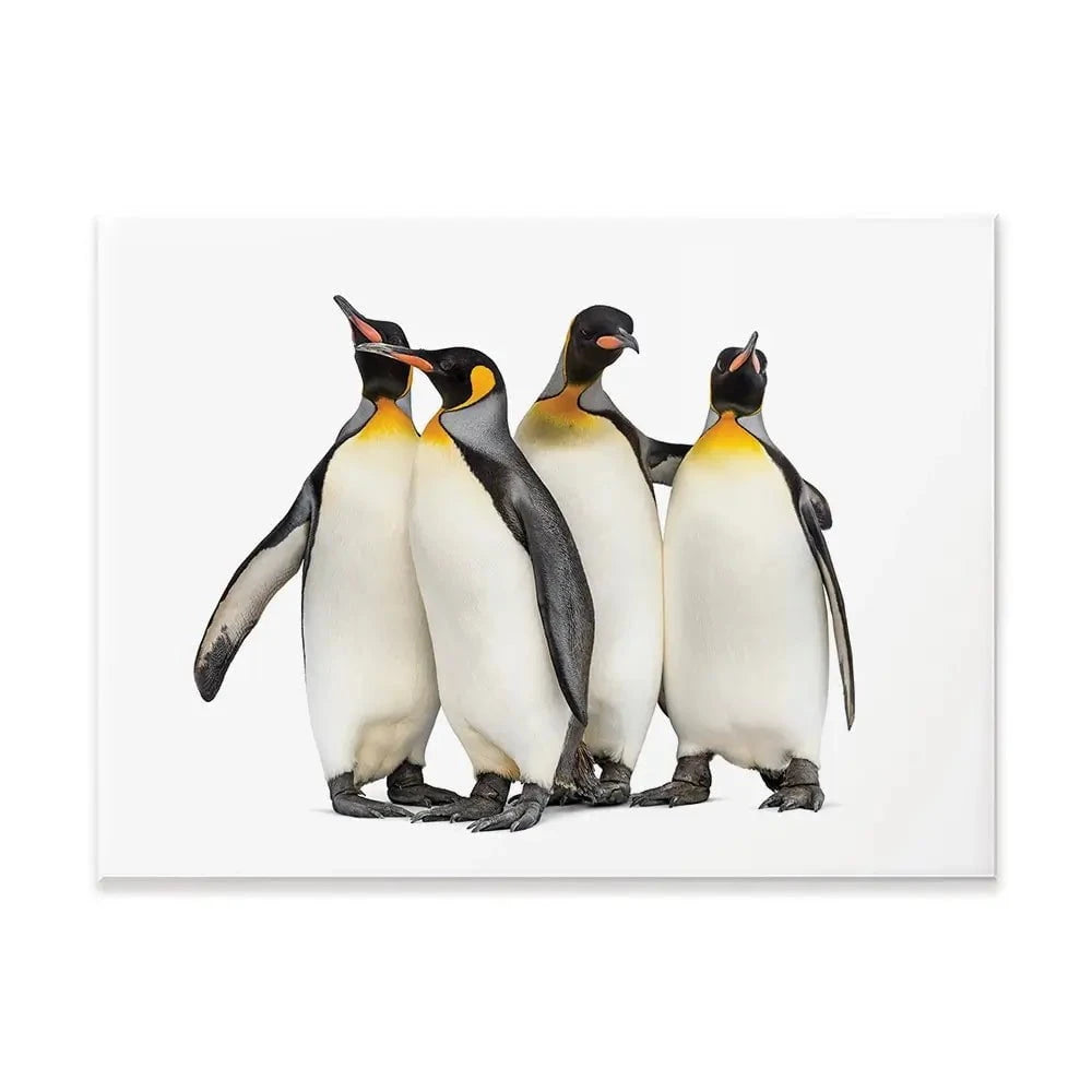 Penguin Gang Canvas Print