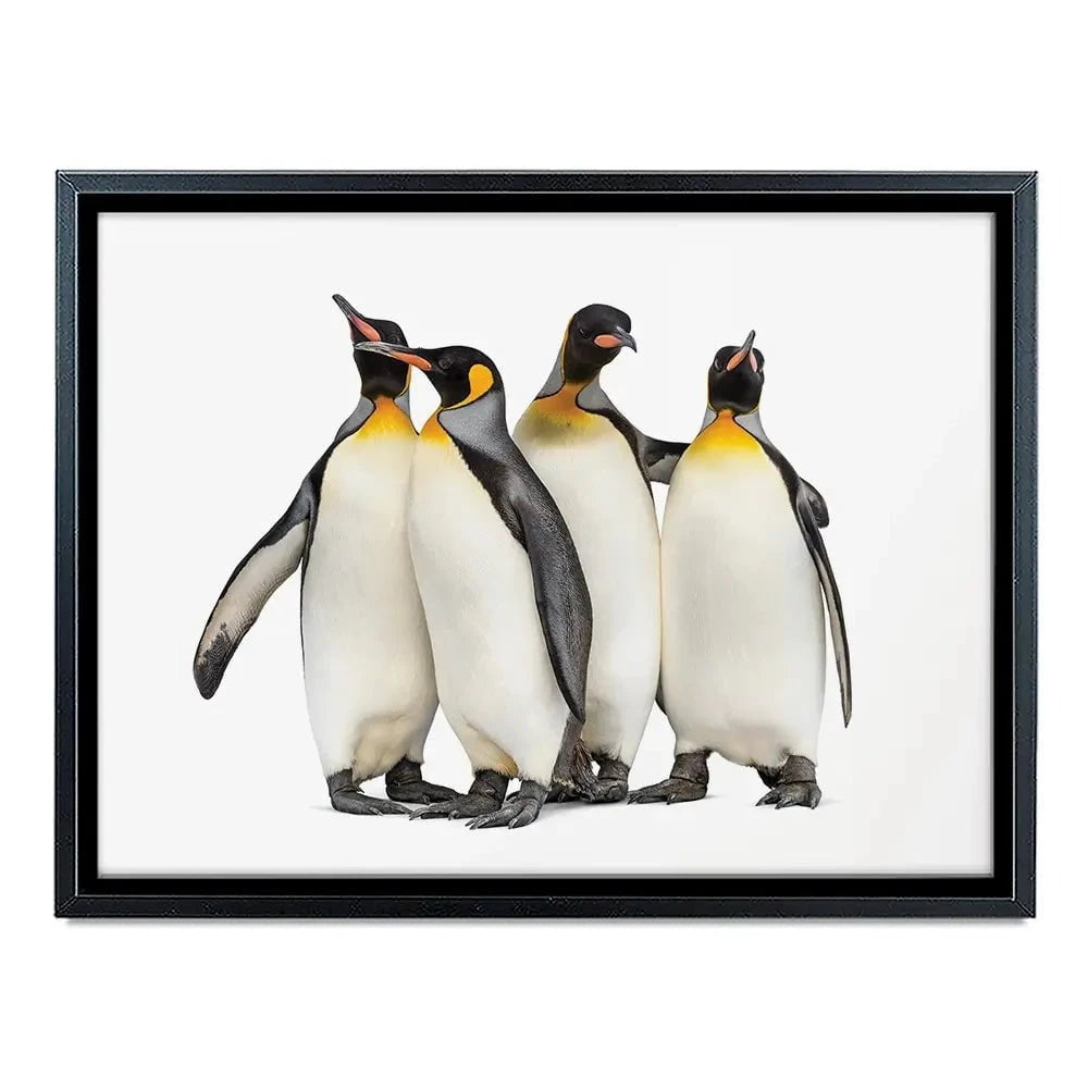 Penguin Gang Canvas Print