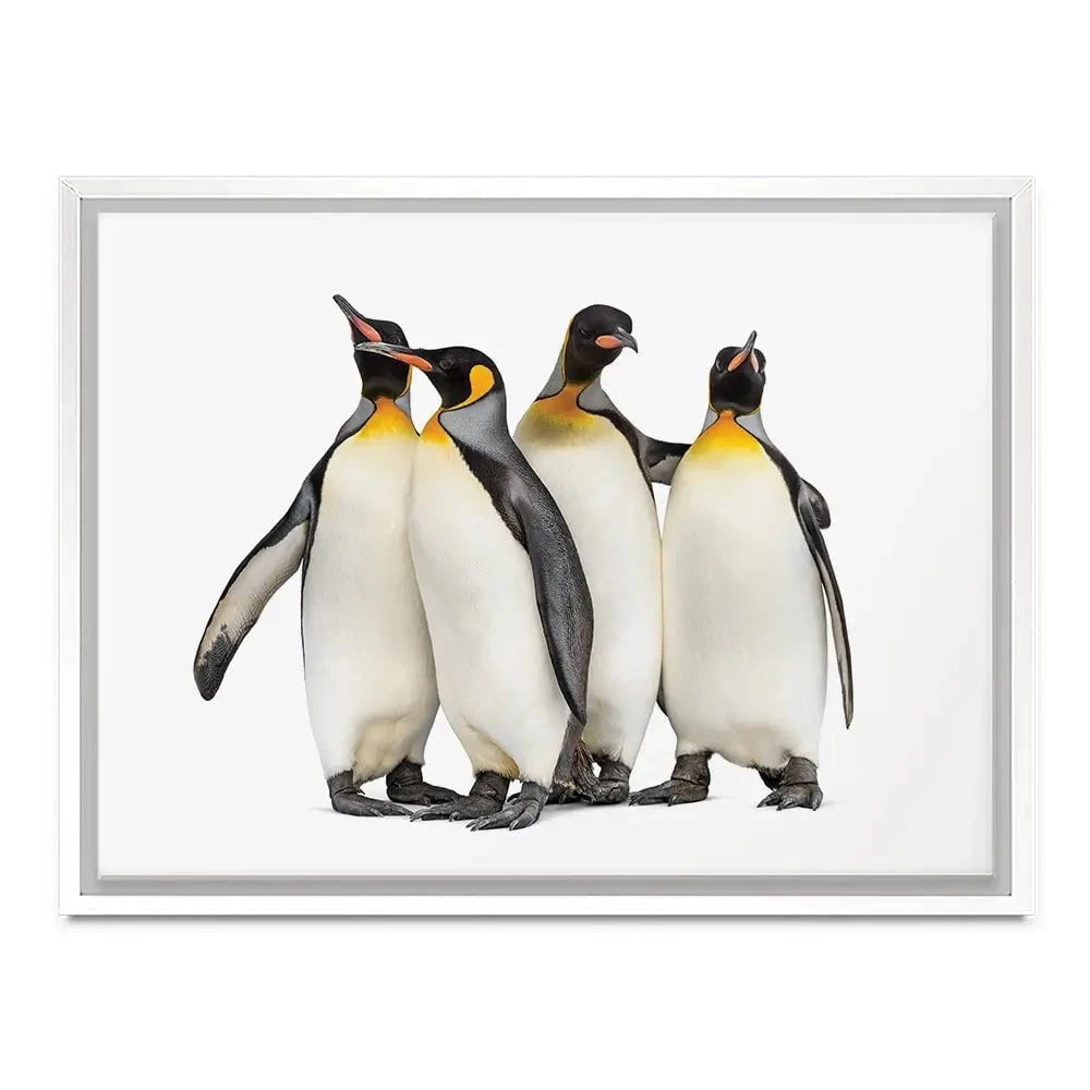 Penguin Gang Canvas Print