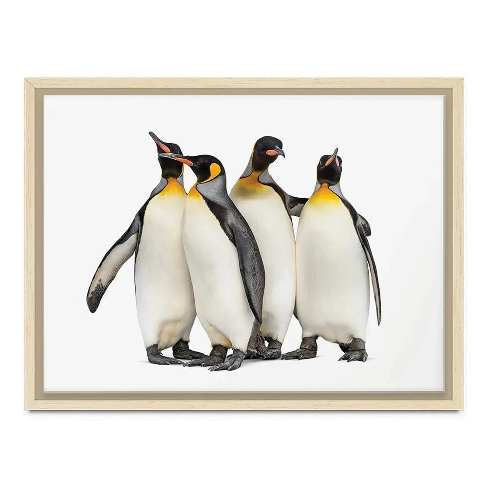 Penguin Gang Canvas Print