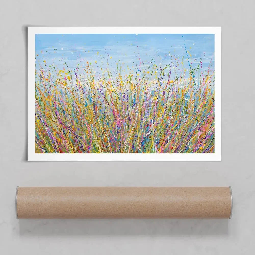 Colourful Meadow Art Print