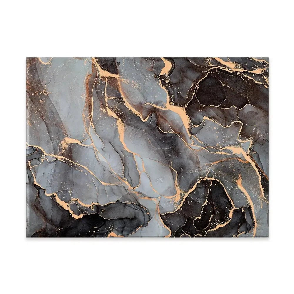 Charcoal Marble Canvas Print