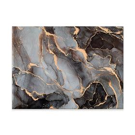 Charcoal Marble Canvas Print