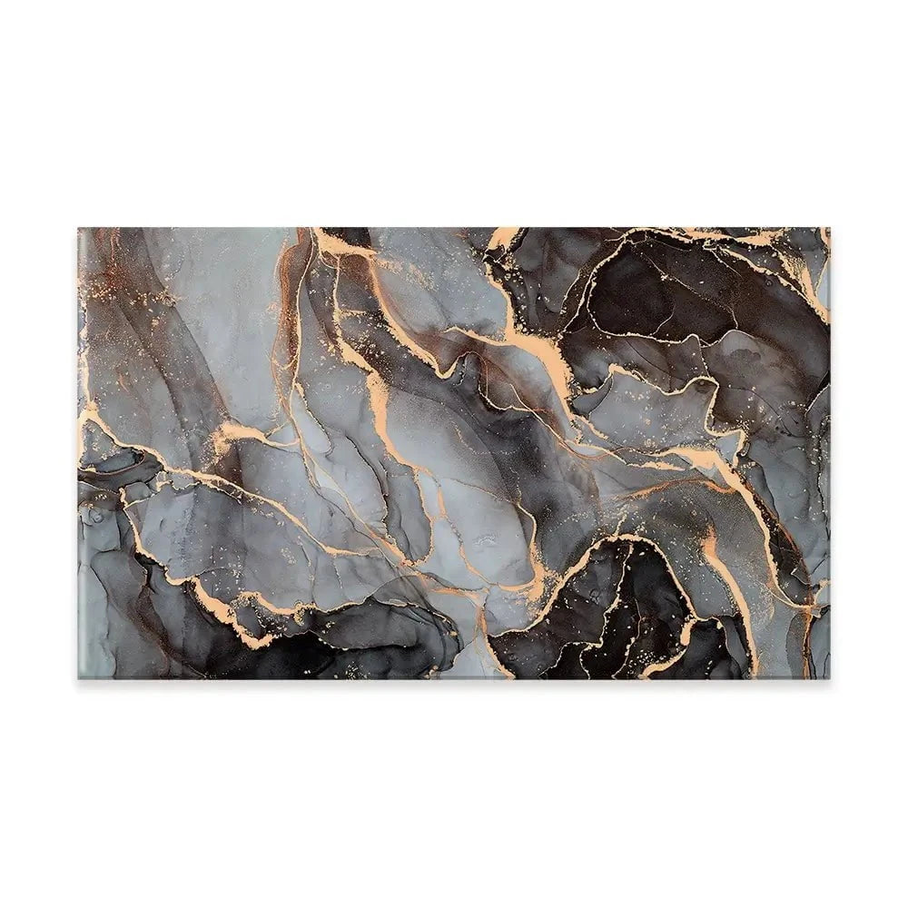 Charcoal Marble Canvas Print