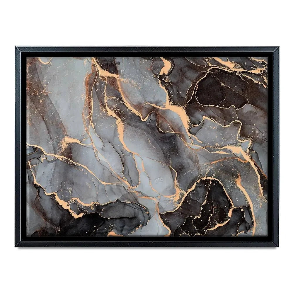 Charcoal Marble Canvas Print