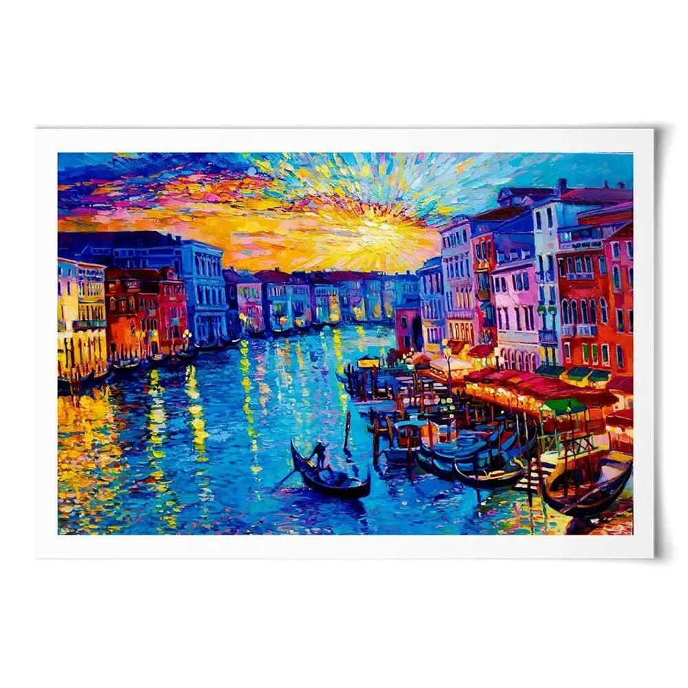 Rainbow Venice Art Print