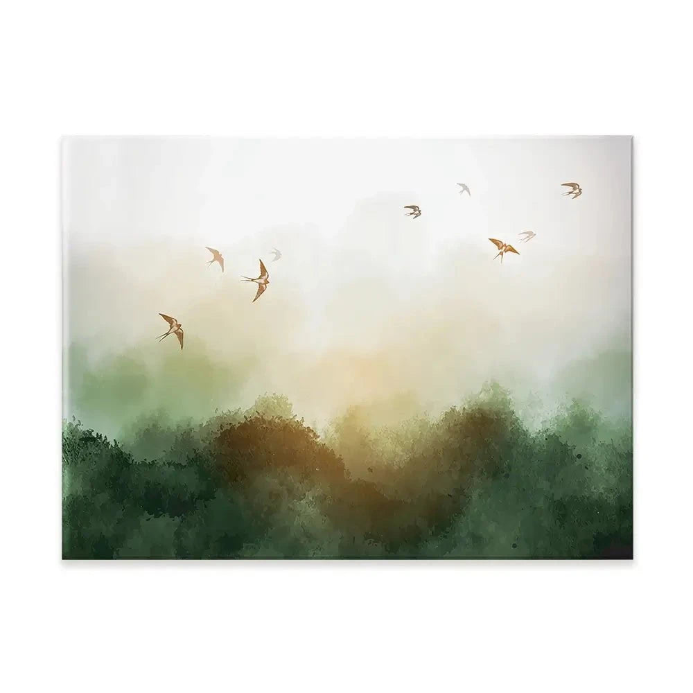 Birds Flying High Canvas Print