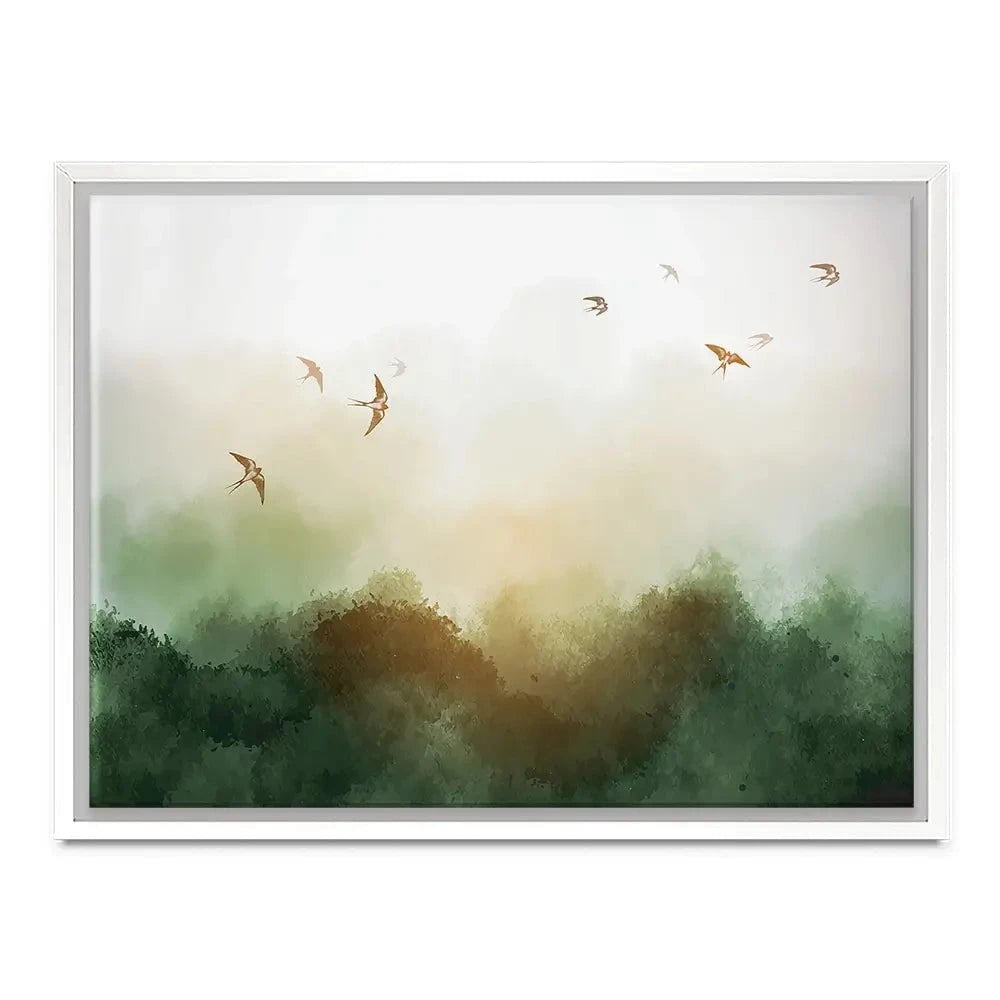 Birds Flying High Canvas Print