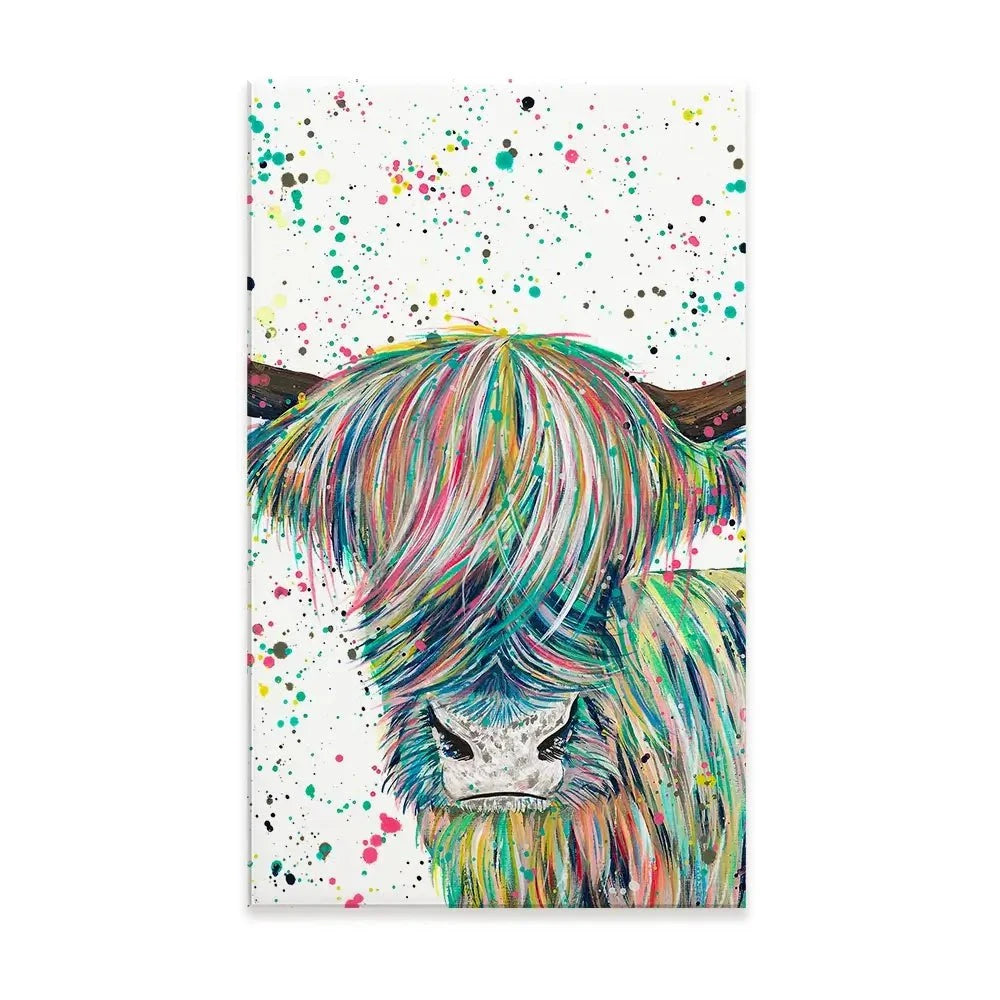 Highland Cow Roland Canvas Print