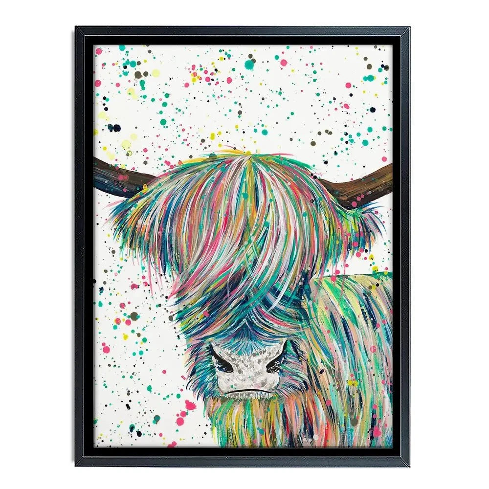 Highland Cow Roland Canvas Print
