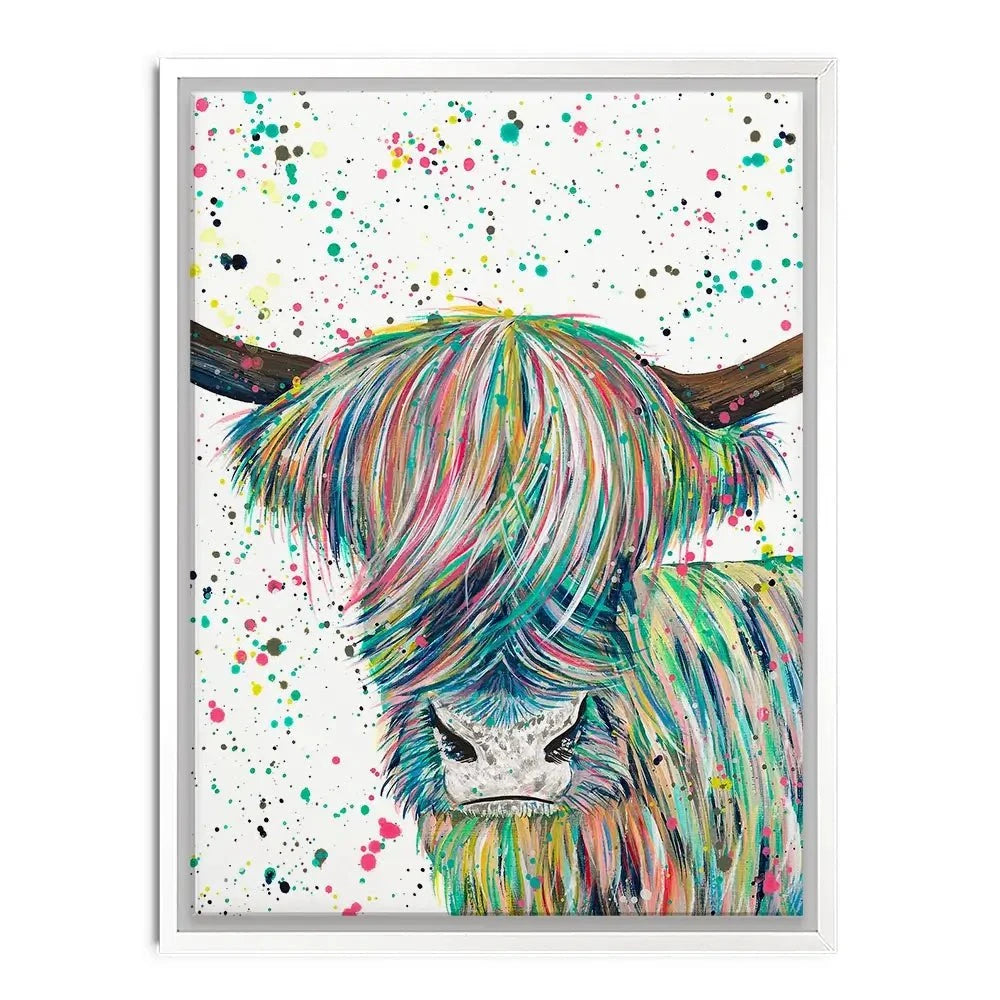 Highland Cow Roland Canvas Print