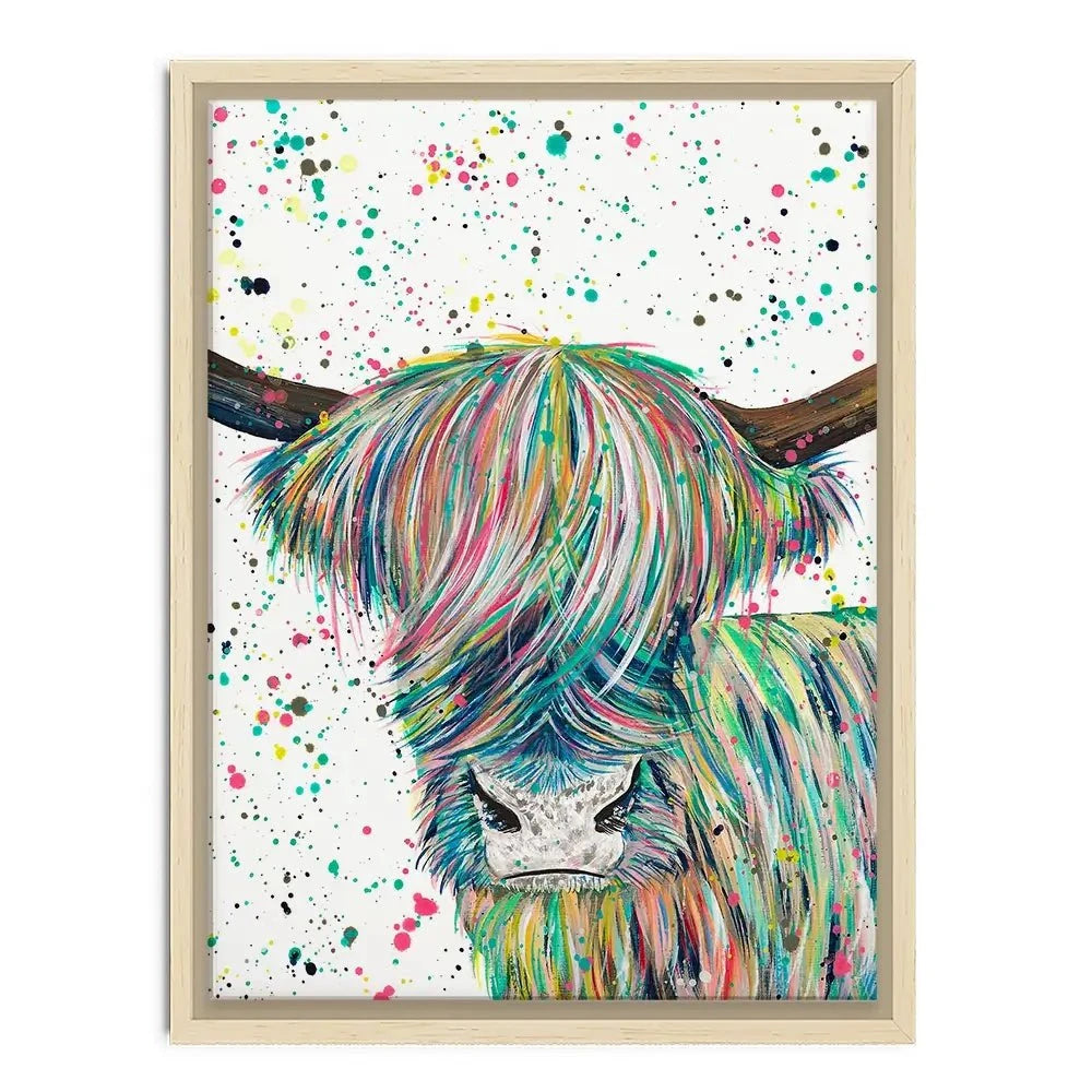 Highland Cow Roland Canvas Print