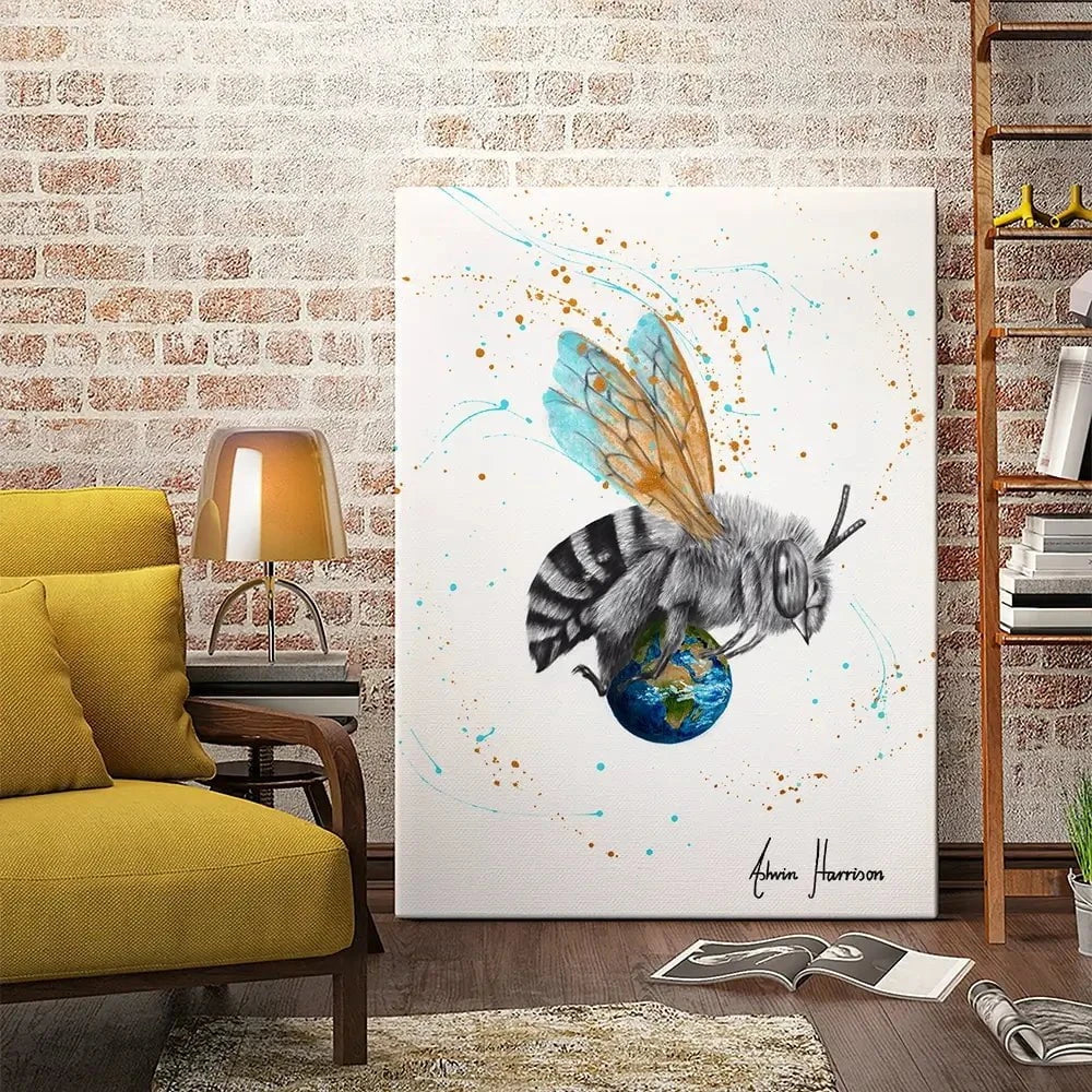Earth To Bee Canvas Print