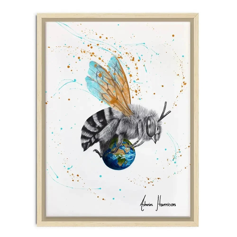 Earth To Bee Canvas Print