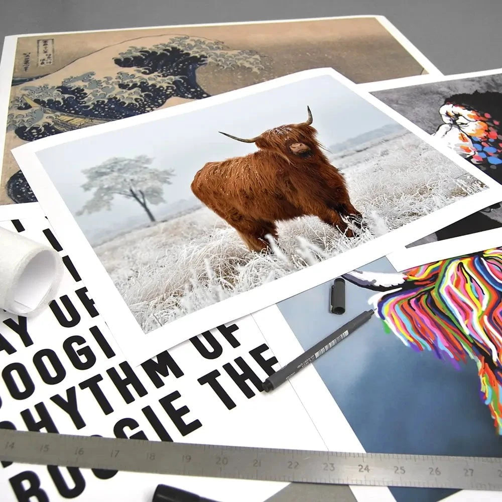 Winter Cow Art Print