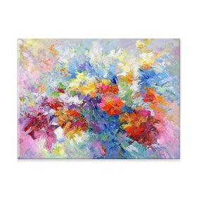 Colourful Abstract Floral 2 Canvas Print