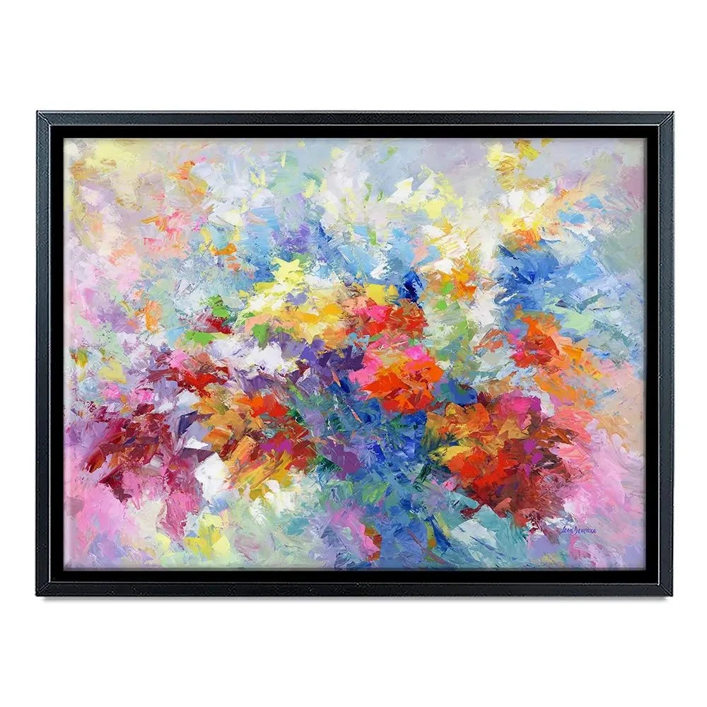 Colourful Abstract Floral 2 Canvas Print