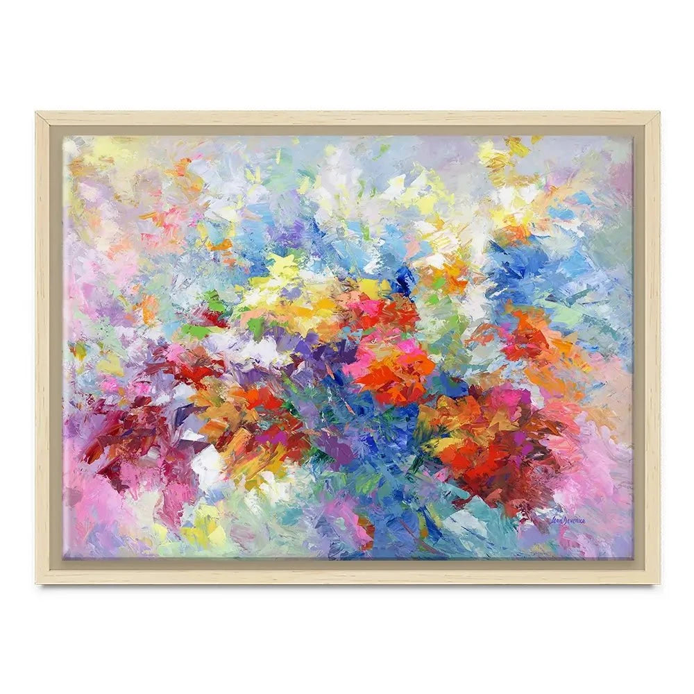Colourful Abstract Floral 2 Canvas Print