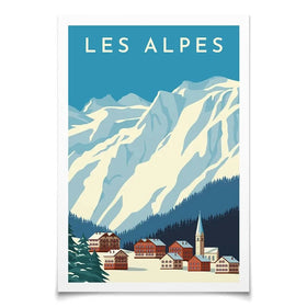 Les Alpes Art Print