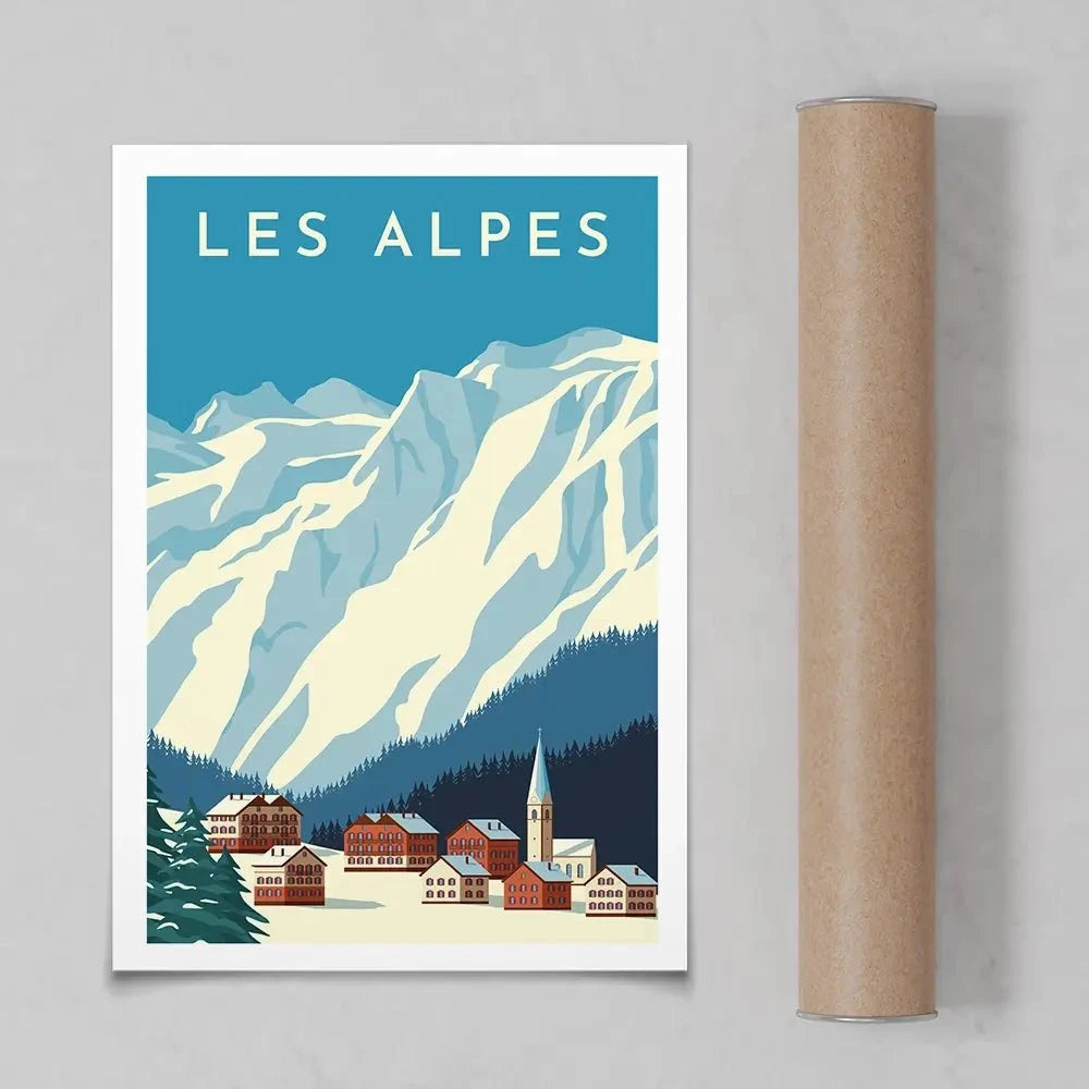 Les Alpes Art Print
