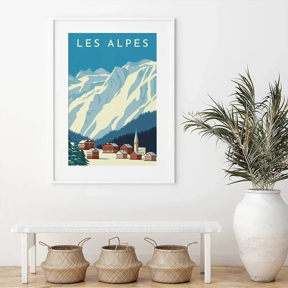 Les Alpes Framed Art Print