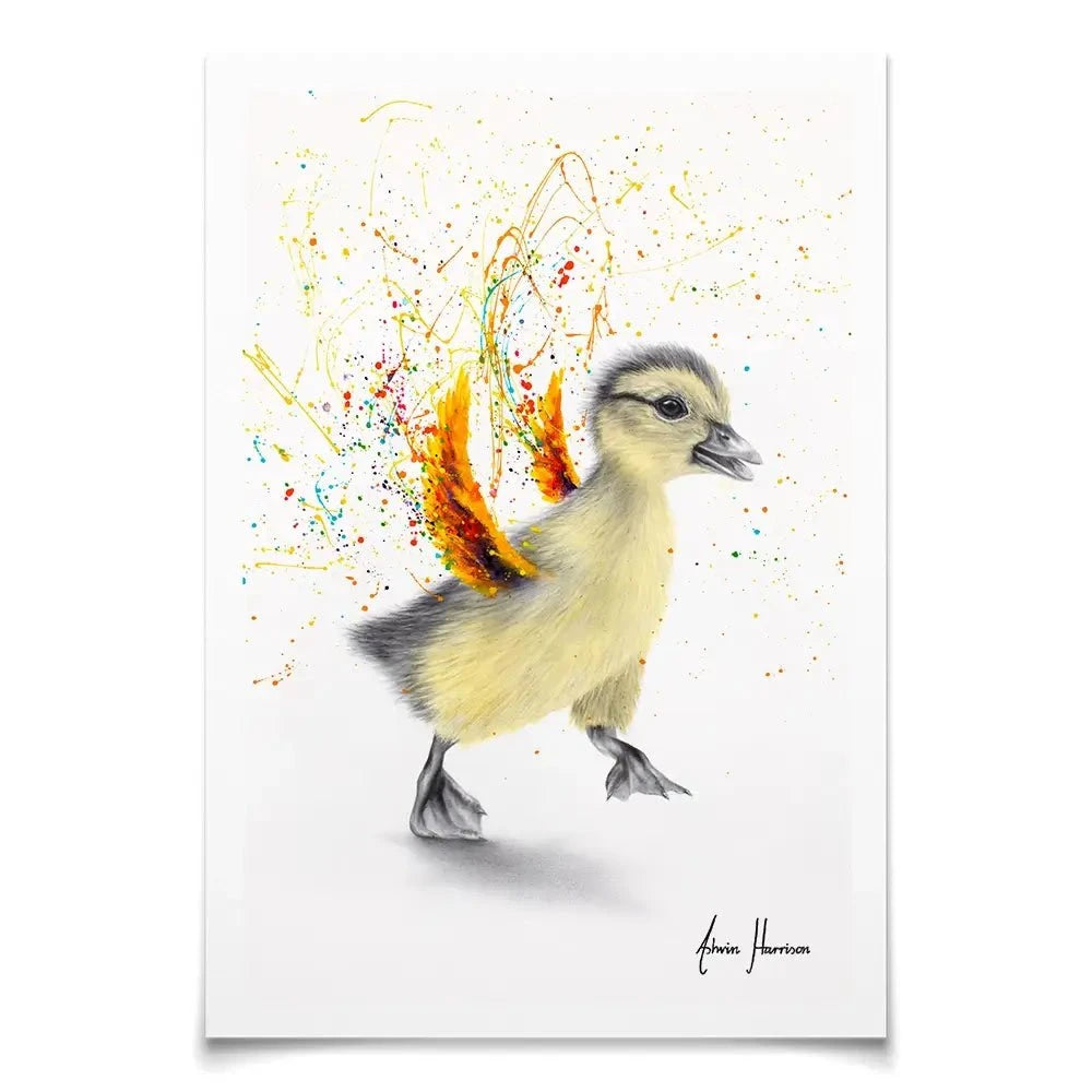 Dancing Duckling Art Print